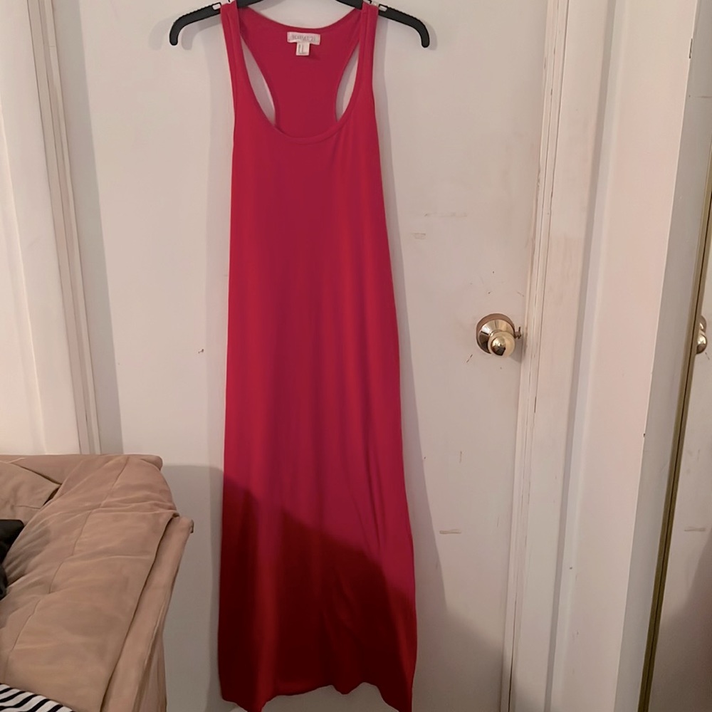 🌞 Red Maxi Dress (Long) Size: Medium Forever 21